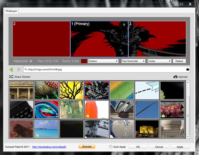 Personalize Adjustments, Crop, Pan, Zoom, and Rotate are available